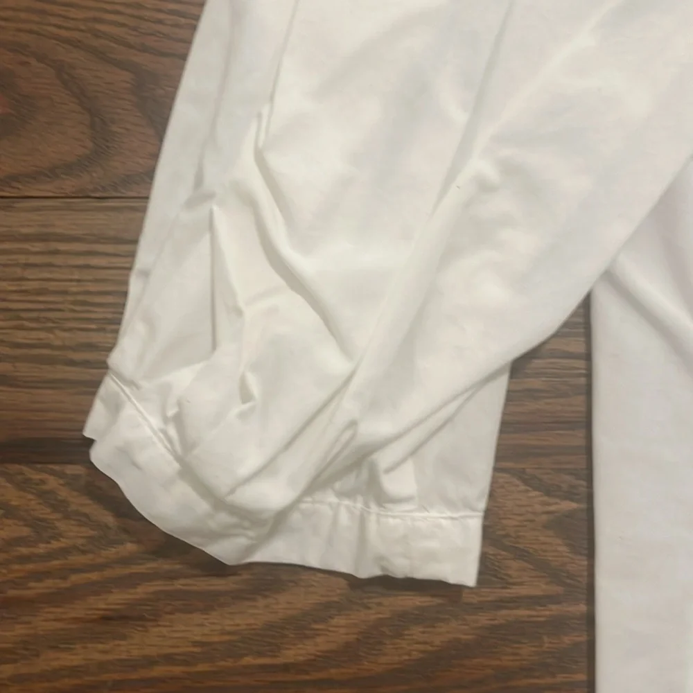 Zara white poplin puff sleeve top size Small GUC